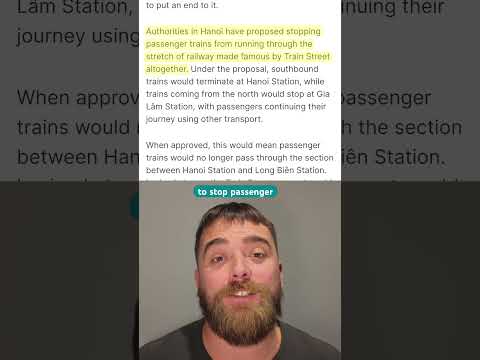 FINAL DAYS FOR HANOI TRAIN STREET 🚆?!